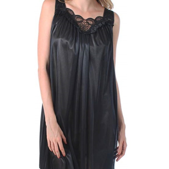 Venice Other - Silky Looking Embroidered Nightgown (Plus Size)